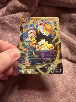 Dragon Ball Super SON GOKU, KRILLIN, & MASTER ROSHI, TRINITY Card BT30-144 CR - Image 2