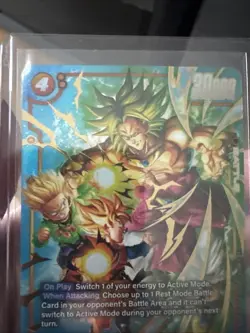 Bandai Broly SR Foil FB08-087 Battle Card 30000 Power Dragon Ball Super - Image 5