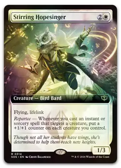 Stirring Hopesinger (Extended Art) #314 (Foil) NM Secrets of Strixhaven - Image 1
