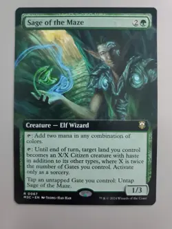 MTG Sage of the Maze Commander: Modern Horizons 3 0067 Borderless Rare - Image 1