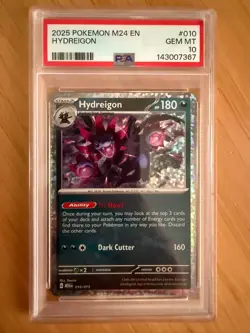 Hydreigon Pokemon M24 En-Mcdonald's Collection #010 PSA 10 - Image 1