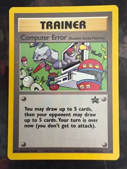 Computer Error Promo 16 WOTC Black Star Pokemon Card LP - Image 1
