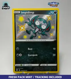 Impidimp SV083/SV122 Baby Shiny Pokemon TCG: Shining Fates Card MINT SHIPS TODAY - Image 1