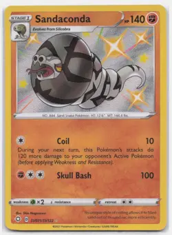 SANDACONDA SV071/SV122 SHINY RARE SHINING FATES SHINY VAULT POKEMON - Image 2