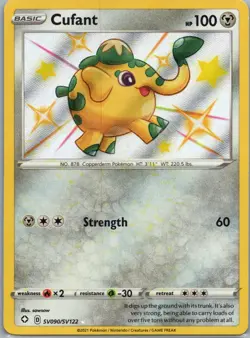 2021 Pokemon Cufant SV090/SV122 Shiny Vault Holo Pokemon 2021 Shining Fates - Image 1