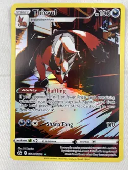 Thievul GG17/GG70 Holo Crown Zenith Galarian Gallery Pokemon NM - Image 1
