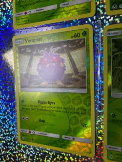 Pokemon Unbroken Bonds Reverse Holo: 11/214 Venomoth; 9/214 & 10/214 Venonat - Image 5