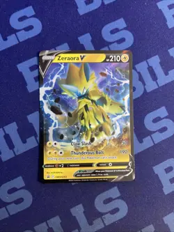 Pokemon Zeraora V SWSH263 Black Star Promo Holo NM - Image 1