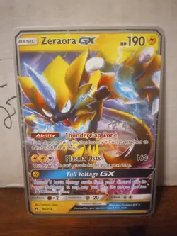 The Pokemon Company Zeraora GX Sm-Lost Thunder Ultra Rare Holo 86/214 190 HP - Image 1