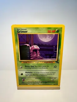 Grimer 48/62 Common Fossil Pokemon Near Mint - Image 1