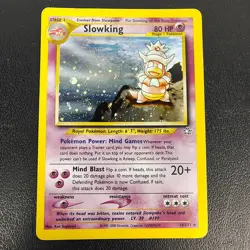 Swirl Slowking 14/111 Neo Genesis Holo Unlimited Vintage Pokemon - Image 1