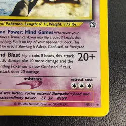 Swirl Slowking 14/111 Neo Genesis Holo Unlimited Vintage Pokemon - Image 4