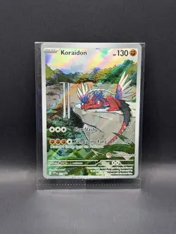 Koraidon 014 POKEMON CENTER STAMP SEALED PROMO BLACK STAR HOLO Scarlet & Violet - Image 1