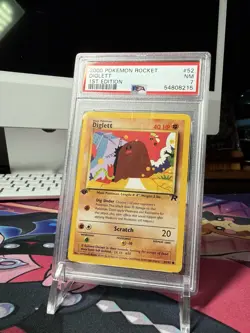Pokemon TCG Diglett 52/82 Team Rocket 1st Edition Regular Common PSA 7 - Image 1