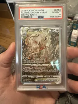 2023 Pokemon Hisuian Zoroark VStar #GG56 Full Art Crown Zenith PSA 10 GEM 💎 - Image 1