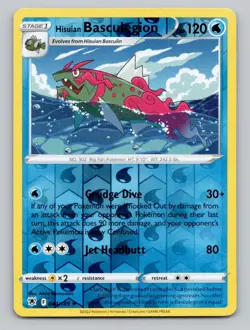 Reverse Holo Hisuian Basculegion 044/189 Rare Astral Radiance Pokemon - Image 1