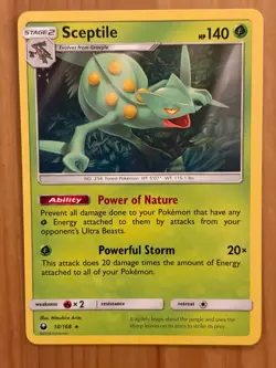 Sceptile 10/168 Regular Rare LP - Celestial Storm 2018 - Pokemon TCG - Image 1