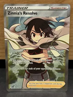Pokemon TCG Zinnia's Resolve Evolving Skies 203/203 Ultra Rare Full Art - NM - Image 1