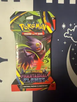 Pokemon TCG Phantasmal Flames Sleeved Booster Pack Factory Sealed - Image 1