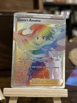 Pokemon TCG Zinnia's Resolve 225/203 Evolving Skies Trainer Gallery Holo NM - Image 1