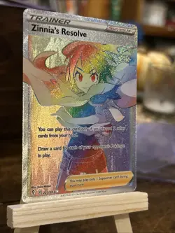 Pokemon TCG Zinnia's Resolve 225/203 Evolving Skies Trainer Gallery Holo NM - Image 2