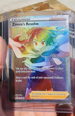 Zinnia's Resolve - 225/203 - Secret Rare NM, English Pokemon Evolving Skies - Image 1
