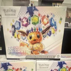 Pokemon Scarlet & Violet Prismatic Evolutions Elite Trainer Box Eevee - Image 2