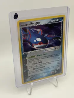 Pokemon Team Aqua's Kyogre Holo Rare EX Team Magma vs Aqua 3/95 2004 100 HP - Image 4