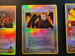 Pokemon TCG Team Magma Rhyhorn, Rhydon and Maxie REVERSE HOLO - 2004 - Image 3