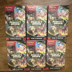 Pokemon TCG Perfect Order Booster Box Bundle Lot of 6 Mintly Sealed !!! - Image 1