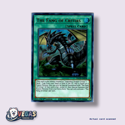 The Fang of Critias (Gold) DLCS-EN058 1st Edition Ultra Rare NM Yu-Gi-Oh! - Image 1
