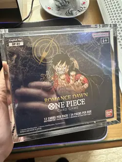 Box One Piece OP 01 Romance Dawn BLUE BOTTOM New Sealed FIRST WAVE 1st Print ENG - Image 1