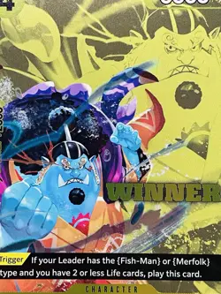 CARD ONE PIECE TCG - Jinbe EB02-055 Alternate TOURNAMENT WINNER NEAR MINT ENG - Image 2