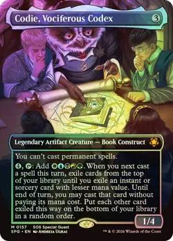 Codie, Vociferous Codex Foil Secrets of Strixhaven Special Guests NM MTG - Image 1