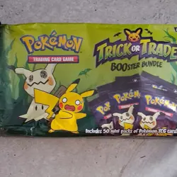 Pokemon TCG Trick or Trade Booster Bundle Box Pikachu Mimikyu Booster English - Image 1