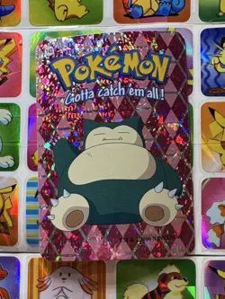 Pokemon Snorlax Vintage Pocket Monsters Vending HOLO Prism Sticker 2000 Nintendo - Image 2