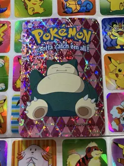 Pokemon Snorlax Vintage Pocket Monsters Vending HOLO Prism Sticker 2000 Nintendo - Image 5