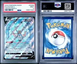 Pokemon Zacian V Ultra Rare Full Art Holo PSA 9 Crown Zenith GG48/GG70 2023 - Image 3