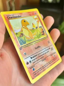 Pokemon TCG Charmander Base Set 46/102 Regular 1st Edition, Italian LP - Image 3