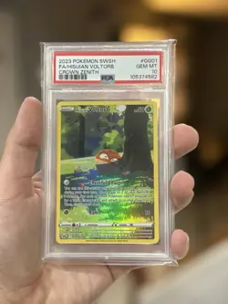2023 Pokemon SWSH Crown Zenith #GG01/GG70 Hisuian Voltorb PSA 10 GEM MINT - Image 1