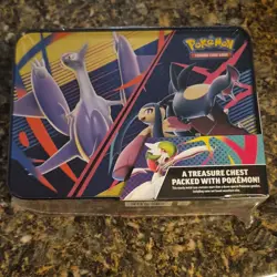 Pokemon Treasure Chest Tin 2023 Ralts Kirlia Lucario Latios Mawile Promo Booster - Image 2