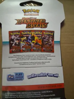 Pokemon Scarlet Violet Destined Rivals Booster Sleeved Booster Pack - Image 3