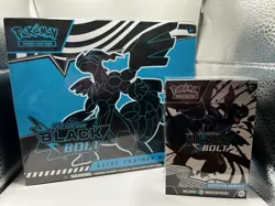 💥 Pokemon Scarlet & Violet Black Bolt ETB AND Booster Bundle LOT 💥 - Image 1