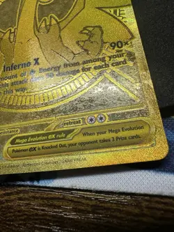 Pokemon Mega Charizard X EX 130/094 SURFACE DAMAGE See Pics - Image 3