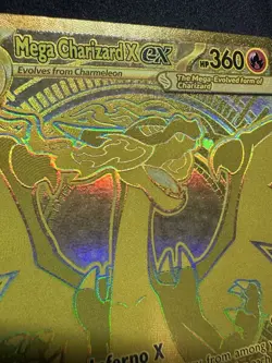 Pokemon Mega Charizard X EX 130/094 SURFACE DAMAGE See Pics - Image 4