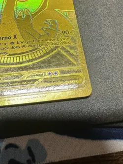 Pokemon Mega Charizard X EX 130/094 SURFACE DAMAGE See Pics - Image 5