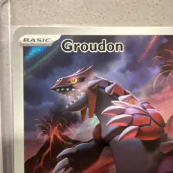 Pokemon TCG Groudon 199/182 SV04 Paradox Rift Illustration Rare Full Art Holo - Image 3