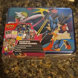 Pokemon TCG Treasure Chest Tin Promo Lucario Gardevoir Latias Latios Riolu - Image 1
