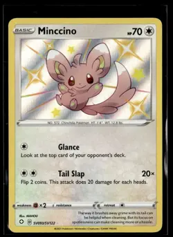 2021 Sword & Shield - Shining Fates Minccino Basic/Rare Shiny #SV093 - Image 1