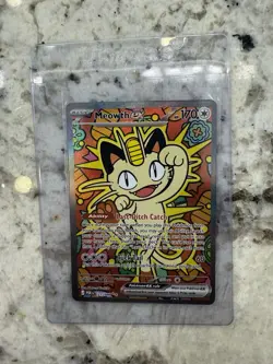 2026 Perfect Order MEOWTH EX 121/080 Special Illustration Rare POKEMON Mint - Image 1